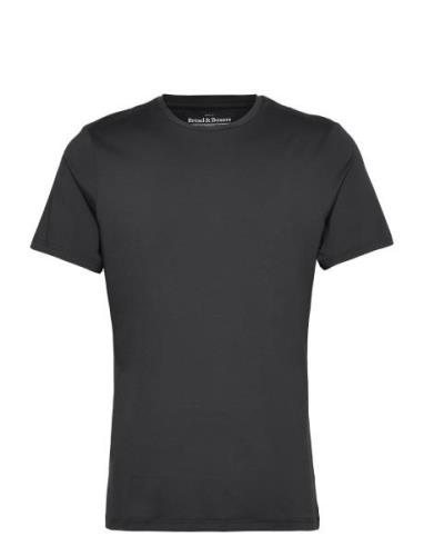 Crew-Neck Active Tops T-Kortærmet Skjorte Black Bread & Boxers