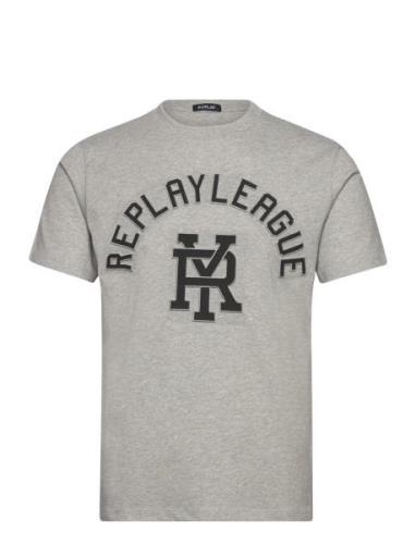T-Shirt Regular Tops T-Kortærmet Skjorte Grey Replay