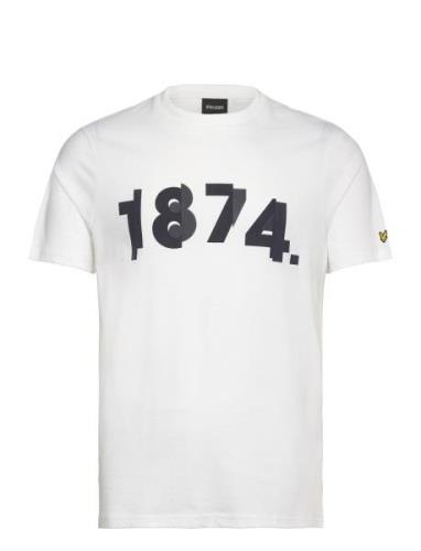 1874 Graphic T-Shirt Tops T-Kortærmet Skjorte White Lyle & Scott