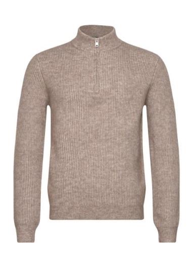 Onstegan Reg 5 Wool Half Zip Knit Bf Tops Knitwear Half Zip Jumpers Be...