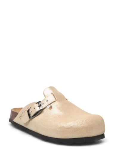 Clogs Nubuck Leather Slippers Hjemmesko Beige En Fant