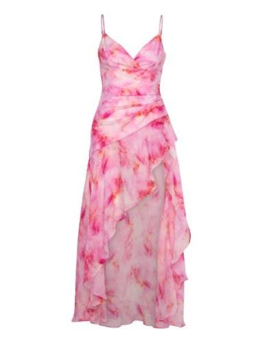 Sorella Printed Midi Dress Kort Kjole Pink Bardot