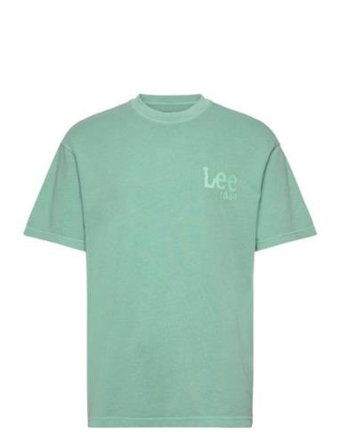 Loose Logo Tee Tops T-Kortærmet Skjorte Blue Lee Jeans