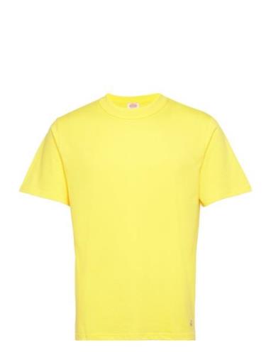 Basic T-Shirt Héritage Tops T-Kortærmet Skjorte Yellow Armor Lux