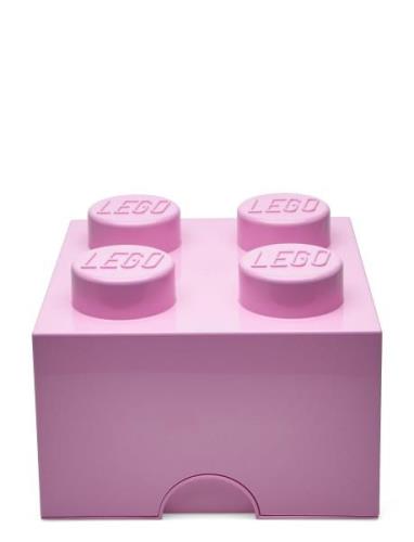 Lego Storage Brick 4 Home Kids Decor Storage Storage Boxes Pink LEGO S...