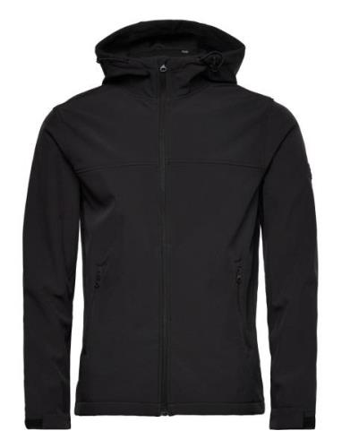 Jjemarvin Hood Softshell Noos Tops Sweatshirts & Hoodies Hoodies Black...