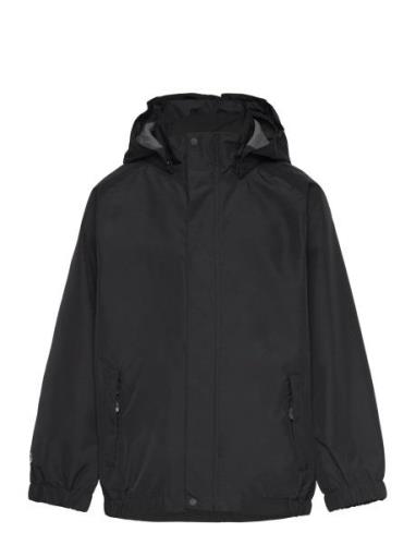 Shell Jacket Outerwear Rainwear Jackets Black Color Kids