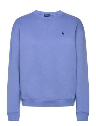 Fleece Crewneck Sweatshirt Tops Sweatshirts & Hoodies Sweatshirts Blue...