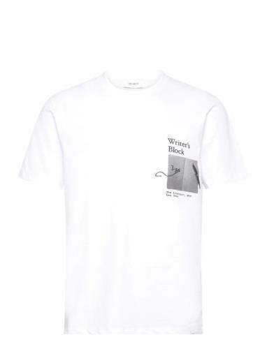 Newspaper T-Shirt Tops T-Kortærmet Skjorte White Les Deux