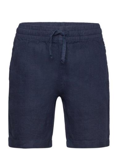 Relaxed Linen Shorts Bottoms Shorts Navy GANT