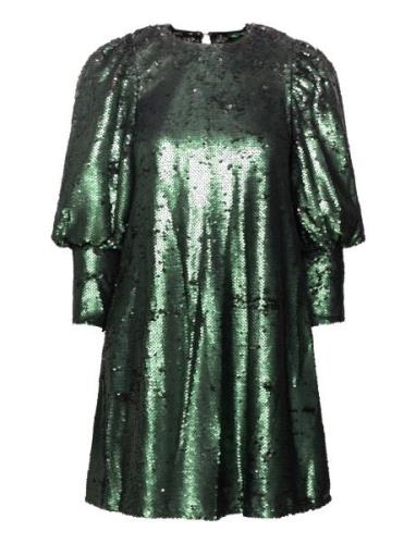 Rubina Dress Kort Kjole Green Malina