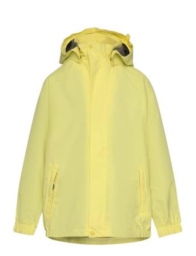 Shell Jacket Outerwear Rainwear Jackets Yellow Color Kids
