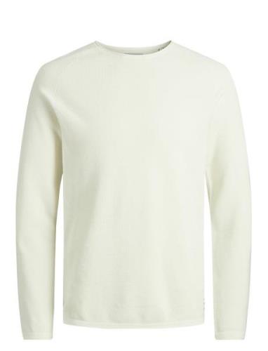 Jjehill Knit Crew Neck Noos Tops Knitwear Round Necks White Jack & J S