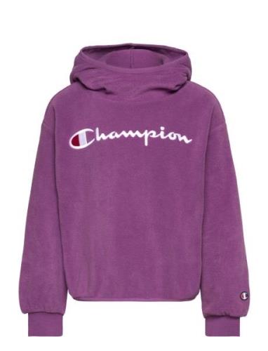Hooded Sweatshirt Sport Sweatshirts & Hoodies Hoodies Purple Champion