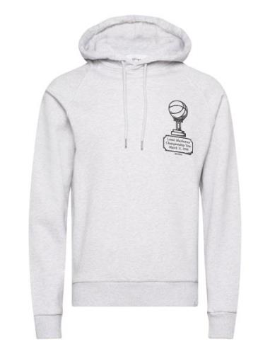 Tournament Hoodie Tops Sweatshirts & Hoodies Hoodies Grey Les Deux