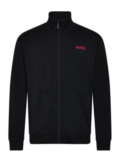 Linked Jacket Zip Designers Sweatshirts & Hoodies Sweatshirts Black HU...