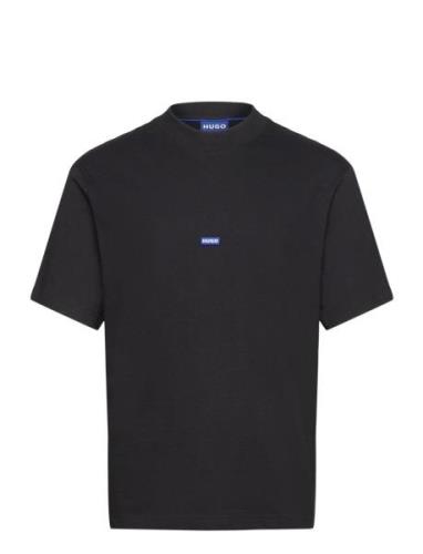 Nieros Tops T-Kortærmet Skjorte Black HUGO BLUE