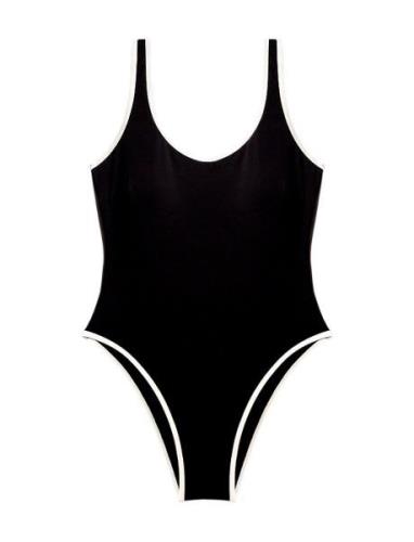 Cora Swimsuit Badedragt Badetøj Black Rethinkit