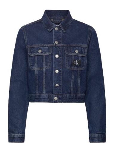 Cropped 90S Denim Jacket Jakke Denimjakke Blue Calvin Klein Jeans