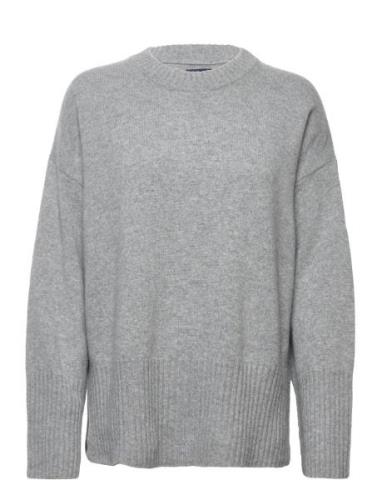 Lounge C-Neck Sweater Tops Knitwear Jumpers Grey GANT
