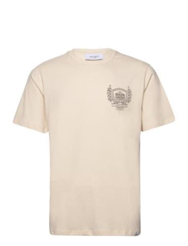 Chad T-Shirt Tops T-Kortærmet Skjorte Cream Les Deux