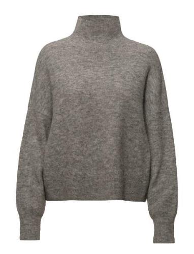 Nola T-N 7355 Tops Knitwear Turtleneck Grey Samsøe Samsøe