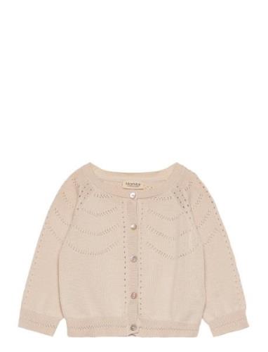 Tilja B Tops Knitwear Cardigans Beige MarMar Copenhagen