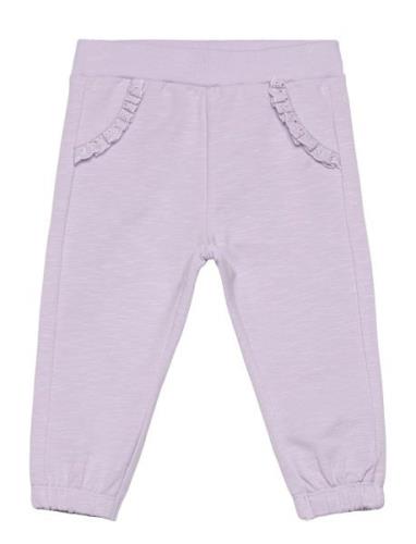 Pants Sweat Bottoms Sweatpants Purple Minymo