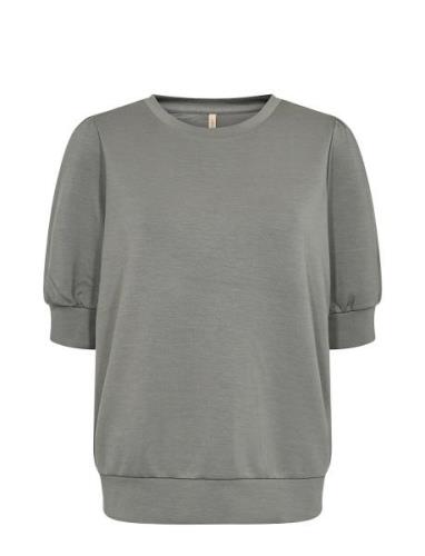 Sc-Banu Tops Sweatshirts & Hoodies Sweatshirts Grey Soyaconcept