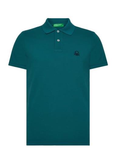 H/S Polo Shirt Tops Polos Short-sleeved Green United Colors Of Benetto...