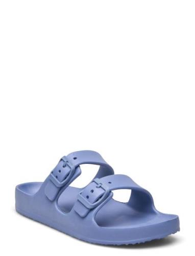 Flip Flops Buckles Shoes Summer Shoes Sandals Blue Mango