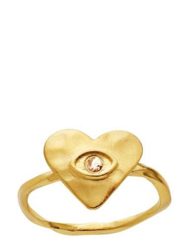 Cassia Ring Ring Smykker Gold Maanesten