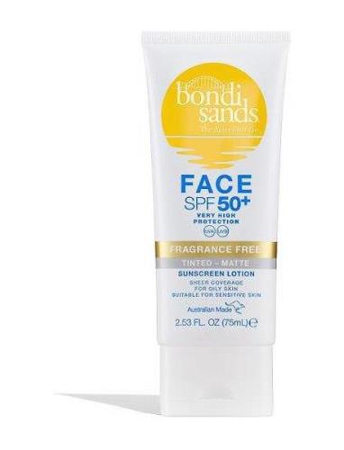 Spf 50+ Matte Tinted Face Lotion Solcreme Ansigt Nude Bondi Sands