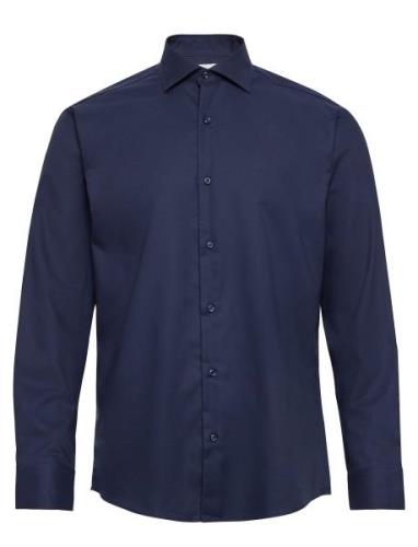 Seven Seas Fine Twill | Modern Tops Shirts Business Navy Seven Seas Co...