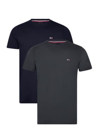 Tjm Xslim 2Pack Jersey Tee Ext Tops T-Kortærmet Skjorte Grey Tommy Jea...