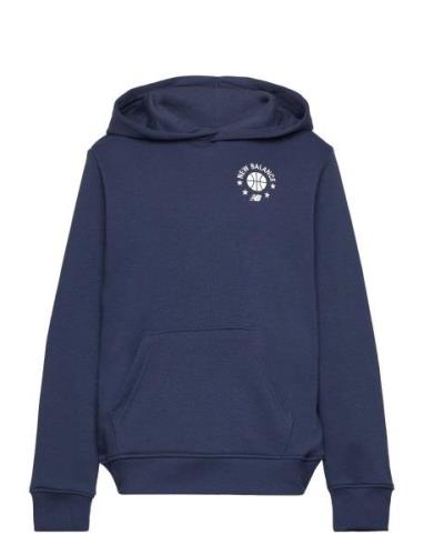 Nb Hoops Essentials Hoodie Sport Sweatshirts & Hoodies Hoodies Navy Ne...