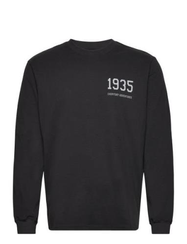 Ls Tee 1935 Gots Tops T-Langærmet Skjorte Black Resteröds