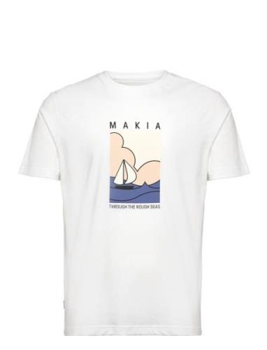 Sailaway T-Shirt Tops T-Kortærmet Skjorte White Makia