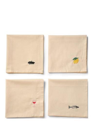 Napkins 4-Pack Déjeuner Home Textiles Kitchen Textiles Napkins Cloth N...