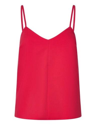 2Nd Astra - Attired Suiting Tops T-shirts & Tops Sleeveless Red 2NDDAY