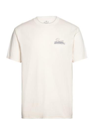 Hco. Guys Graphics Tops T-Kortærmet Skjorte White Hollister