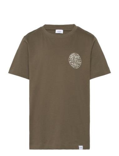 Globe T-Shirt Kids Tops T-Kortærmet Skjorte Green Les Deux