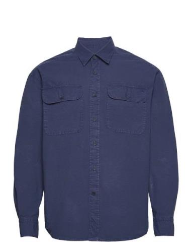 Jeremy Relaxed Shirt Designers Shirts Casual Blue Morris