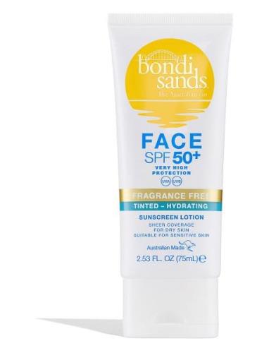 Spf 50+ Hydrating Tinted Face Lotion Solcreme Ansigt Nude Bondi Sands