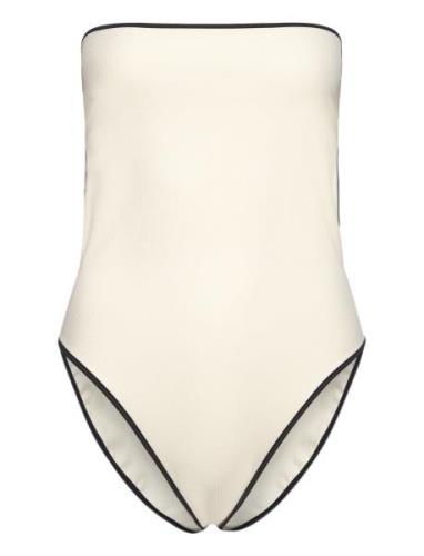 Nima White Swimsuit Badedragt Badetøj White ALOHAS