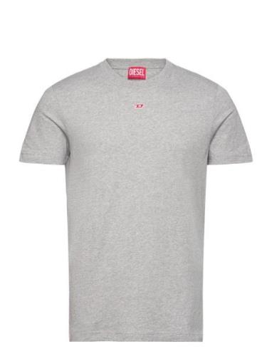 T-Diegor-D T-Shirt Tops T-Kortærmet Skjorte Grey Diesel