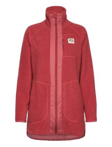 Sanne Pile Jacket Sport Sweatshirts & Hoodies Fleeces & Midlayers Red ...