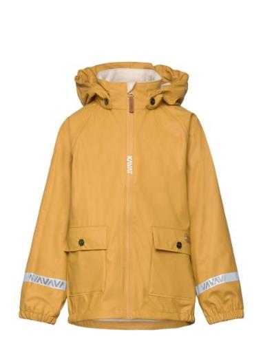 Rusken Jacket Pu Outerwear Rainwear Jackets Yellow Kavat