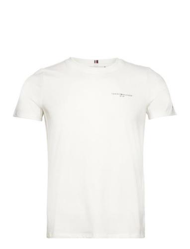 1985 Reg Mini Corp Logo C-Nk Ss Tops T-shirts & Tops Short-sleeved Whi...