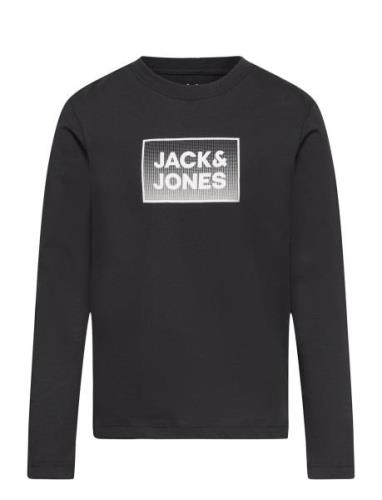 Jjsteel Tee Ls Jnr Tops T-shirts Long-sleeved T-Skjorte Black Jack & J...